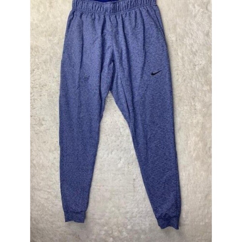 Nike Dri Fit Size S Mens Athletic Pants Joggers Sweatpants Blue Pockets